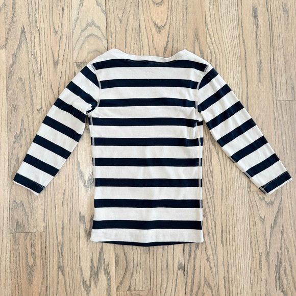 Three Dots Women’s Long Sleeve V-neck Striped 3/4 Sleeve Cotton Shirt Size Small - Picture 14 of 14
